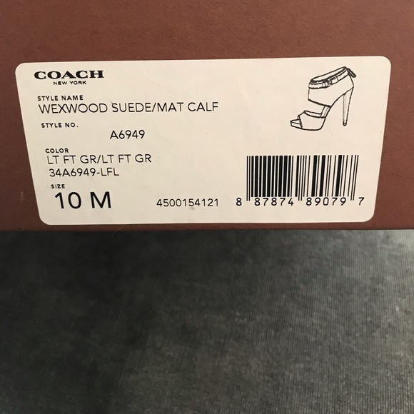 Coach Suede Wexwood Heels - Picture 6 of 6